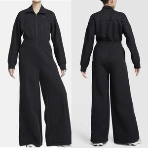 Nike sportswear tech fleece black jumpsuit sz XS